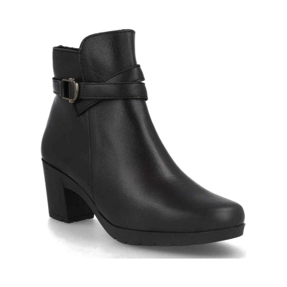 Botines Andara de piel negro, vista frontal